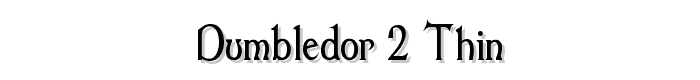 Dumbledor 2 Thin font